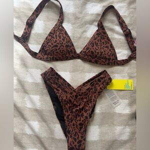 Leopard Print Bikini Set